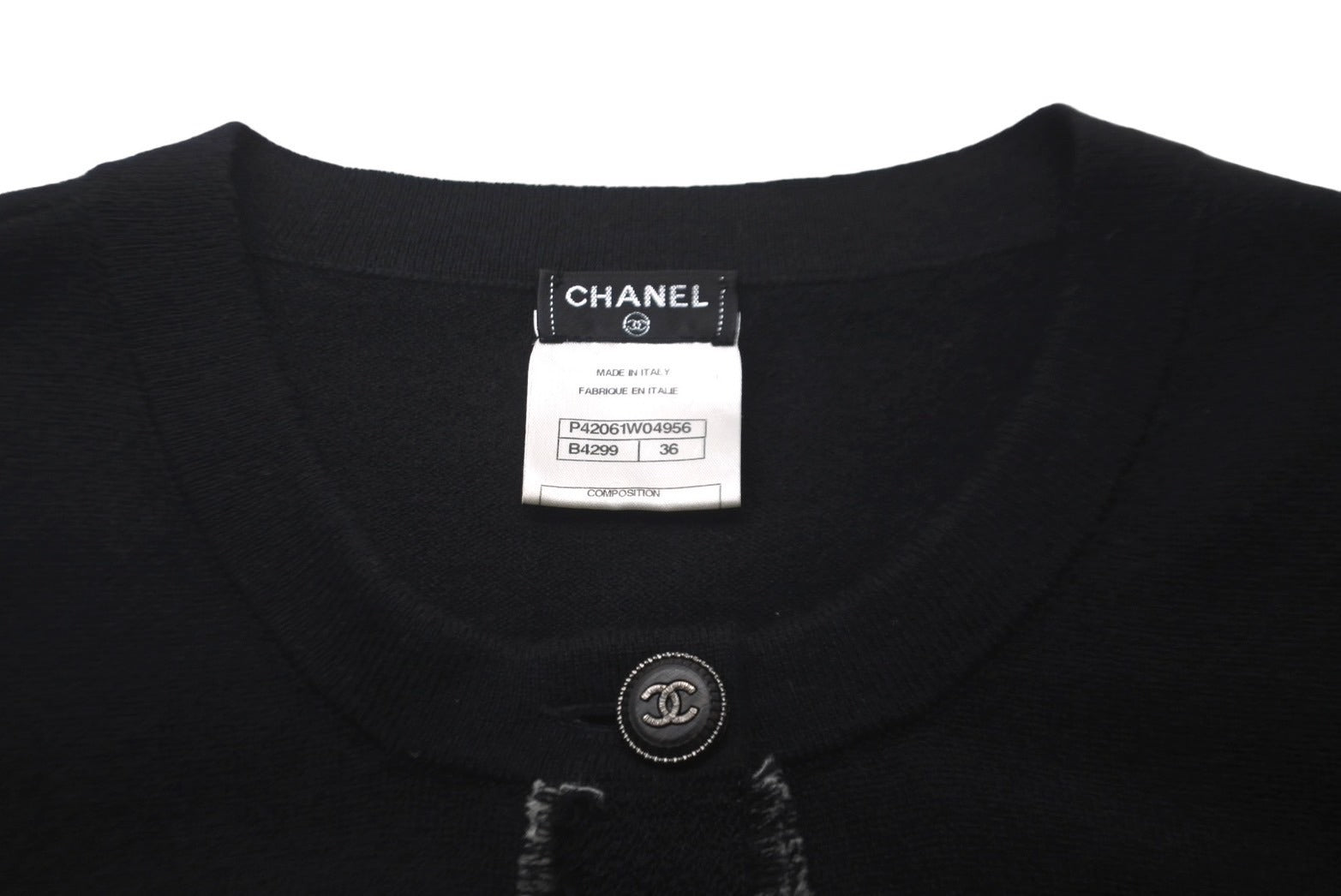 CHANEL シャネル ワンピース ニット ココマーク ココボタン ブラック カシミヤ サイズ36 P42061W04956 美品 中古 60203  – Casanova Vintage