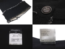 画像をギャラリービューアに読み込む, CHANEL シャネル ワンピース ニット ココマーク ココボタン ブラック カシミヤ サイズ36 P42061W04956 美品 中古 60203