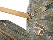 画像をギャラリービューアに読み込む, LouisVuitton ルイヴィトン バギーPM ショルダーバッグ M95213 モノグラムデニム レザー カーキ ゴールド 美品 中古 60233