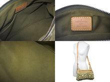 画像をギャラリービューアに読み込む, LouisVuitton ルイヴィトン バギーPM ショルダーバッグ M95213 モノグラムデニム レザー カーキ ゴールド 美品 中古 60233