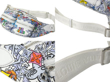 画像をギャラリービューアに読み込む, 極美品 LOUIS VUITTON ルイヴィトン ウエストバッグ バムバッグ マルチポケット ホワイト マルチカラー M21853 モノグラム コミックス 中古 60235