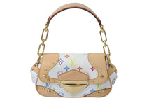 画像をギャラリービューアに読み込む, 新品同様 LOUIS VUITTON ルイヴィトン ハンドバッグ マリリンPM モノグラム ホワイト マルチカラー M40127 ゴールド金具 中古 60237