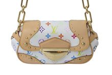 画像をギャラリービューアに読み込む, 新品同様 LOUIS VUITTON ルイヴィトン ハンドバッグ マリリンPM モノグラム ホワイト マルチカラー M40127 ゴールド金具 中古 60237