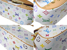 画像をギャラリービューアに読み込む, 新品同様 LOUIS VUITTON ルイヴィトン ハンドバッグ マリリンPM モノグラム ホワイト マルチカラー M40127 ゴールド金具 中古 60237