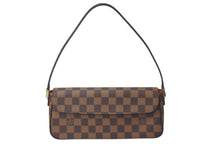 画像をギャラリービューアに読み込む, 極美品 LOUIS VUITTON ルイヴィトン ハンドバッグ レコレータ ダミエ N51299 ブラウン ゴールド金具 中古 60254