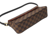 画像をギャラリービューアに読み込む, 極美品 LOUIS VUITTON ルイヴィトン ハンドバッグ レコレータ ダミエ N51299 ブラウン ゴールド金具 中古 60254
