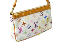 画像をギャラリービューアに読み込む, LOUIS VUITTON ルイヴィトン モノグラムマルチ ポシェットアクセソワール ハンドバッグ M92649 村上隆 ブロン 美品 中古 60258