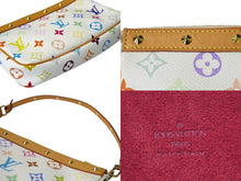 画像をギャラリービューアに読み込む, LOUIS VUITTON ルイヴィトン モノグラムマルチ ポシェットアクセソワール ハンドバッグ M92649 村上隆 ブロン 美品 中古 60258