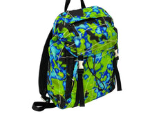 Load image into Gallery viewer, PRADA プラダ リュック バックパック デジタルカモ柄 デジカモ ナイロン マルチカラー シルバー金具 2VZ135 美品 中古 60264
