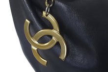 画像をギャラリービューアに読み込む, CHANEL シャネル ハンドバッグ ワンショルダー ココマーク 7番台 チェーン ブラック レザー ゴールド金具 美品 中古 60273