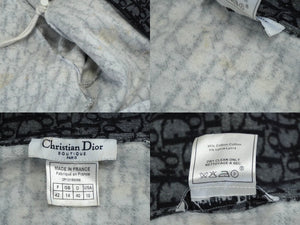 Christian Dior クリスチャンディオール パーカー オブリーク柄 2P12155096 ネイビー コットン ライクラ 42 良品 中古 60313