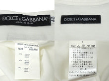 画像をギャラリービューアに読み込む, DOLCE&amp;GABBANA ドルチェアンドガッバーナ タンクトップ ノースリーブ サイズ40 ホワイト イタリアロゴ TJ3E 美品 中古 60327