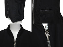 画像をギャラリービューアに読み込む, 極美品 CHROME HEARTS クロムハーツ ベスト PAPA クロスパッチ コットン ナイロン ブラック シルバー サイズS 中古 60334