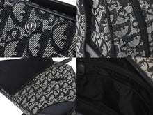 画像をギャラリービューアに読み込む, Christian Dior クリスチャンディオール ボストンバッグ ダブルサドルバッグ トロッター柄 キャンバス ブラック 良品 中古 60343