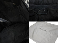 画像をギャラリービューアに読み込む, Christian Dior クリスチャンディオール ボストンバッグ ダブルサドルバッグ トロッター柄 キャンバス ブラック 良品 中古 60343