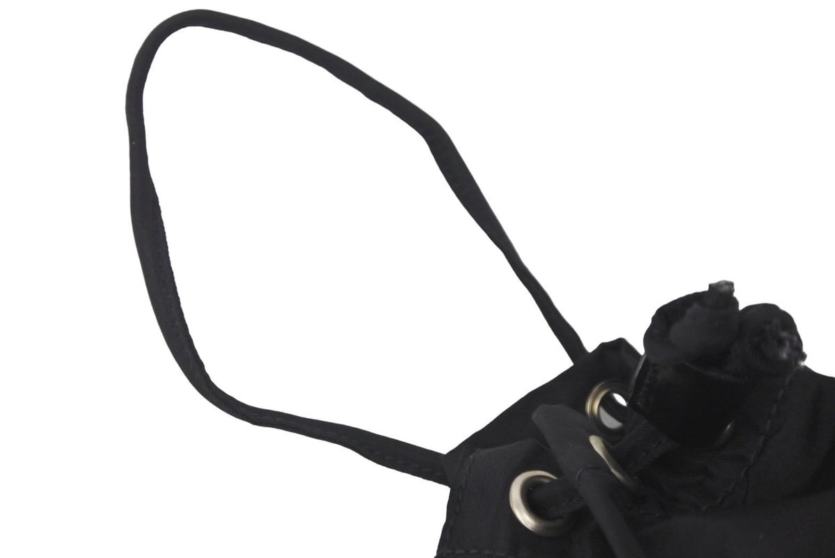 【極美品】PRADA プラダ 巾着ポーチ ナイロン 黒 Gカード付き MV369 h19-2803-5.jpg