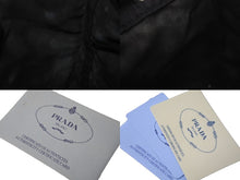 Load image into Gallery viewer, PRADA プラダ 巾着ポーチ トライアングルロゴ ナイロン ブラック シルバー金具 バッグ 小物入れ MV369 良品 中古 60354