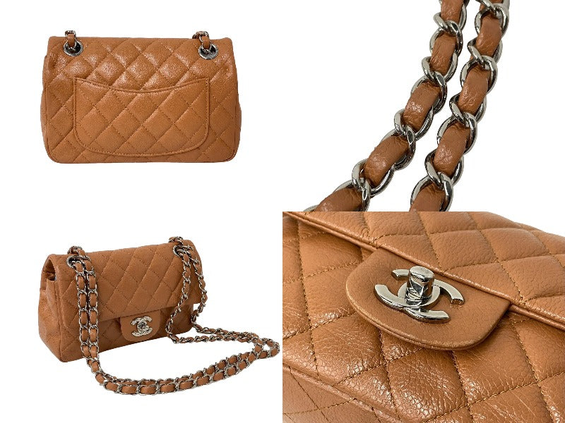 CHANEL シャネル チェーンショルダーバッグ ミニマトラッセ キャビア