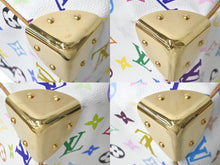 画像をギャラリービューアに読み込む, LOUIS VUITTON ルイ ヴィトン ハンドバッグ スピーディ30 村上隆 M92643 PVC レザー ホワイト マルチカラー 美品 中古 60379