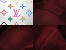画像をギャラリービューアに読み込む, LOUIS VUITTON ルイ ヴィトン ハンドバッグ スピーディ30 村上隆 M92643 PVC レザー ホワイト マルチカラー 美品 中古 60379