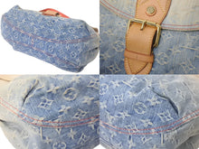 画像をギャラリービューアに読み込む, LOUIS VUITTON ルイヴィトン ショルダーバッグ サンレイ M40416 モノグララムデニム ピンク グラデーション 良品 中古 60382