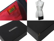 画像をギャラリービューアに読み込む, 極美品 CHANEL シャネル カンボンライン A46646 チェーンウォレット ショルダー 黒 黒 ブラック シルバー金具 中古 60386