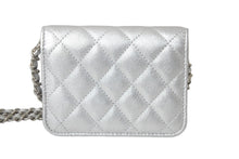 画像をギャラリービューアに読み込む, 新品未使用 CHANEL シャネル ショルダーバッグ ココマーク スター シルバー ラインストーン イヤーズ ギフト シルバー金具 中古 60398