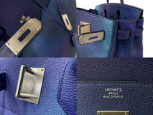 Load image into Gallery viewer, 極美品 HERMES エルメス オータクロア 40 コスモス ブルーニュイ グラデーション トゴ シルバー金具 Y刻印 中古 60415