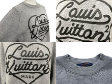 画像をギャラリービューアに読み込む, LOUIS VUITTON ルイヴィトン × NIGO 22SS プリンテッドハート スウェット グレー RM221M UYR HMY02W サイズXS 美品 中古 60430