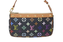 Load image into Gallery viewer, LOUIS VUITTON ルイヴィトン ハンドバッグ ポシェット アクセソワール M92648 マルチカラー ノワール ゴールド金具 中古 60440
