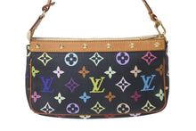 Load image into Gallery viewer, LOUIS VUITTON ルイヴィトン ハンドバッグ ポシェット アクセソワール M92648 マルチカラー ノワール ゴールド金具 中古 60440