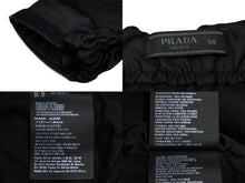 Load image into Gallery viewer, PRADA プラダ ラバーパッチ ナイロントラックパンツ 18SS ブラック サイズ50 ウエスト調整可 UP0008 良品 中古 60444