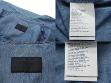 Load image into Gallery viewer, 極美品 PRADA プラダ 三角プレートシャンブレー半袖シャツ サイズXXXL GEC068 S212 12N1 ブルー 中古 60474