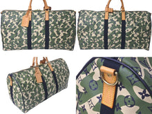 画像をギャラリービューアに読み込む, LOUIS VUITTON ルイヴィトン ×村上隆 キーポルバンドリエール55 モノグラムモフラージュ M95774 ゴールド金具 美品 中古 60478