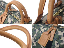 画像をギャラリービューアに読み込む, LOUIS VUITTON ルイヴィトン ×村上隆 キーポルバンドリエール55 モノグラムモフラージュ M95774 ゴールド金具 美品 中古 60478