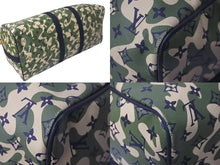 画像をギャラリービューアに読み込む, LOUIS VUITTON ルイヴィトン ×村上隆 キーポルバンドリエール55 モノグラムモフラージュ M95774 ゴールド金具 美品 中古 60478