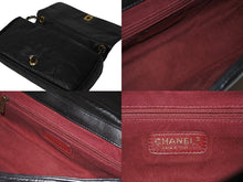 画像をギャラリービューアに読み込む, 極美品 CHANEL シャネル チェーンショルダーバッグ マトラッセ 18番台 パリボンベイ ヴィンテージレザー ブラック 中古 60482