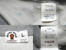 Load image into Gallery viewer, A BATHING APE × KAWS BABY MILO アベイシングエイプ カウズ ベビーマイロ スウェット トレーナー グレー サイズL 良品 中古 60542