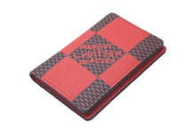 画像をギャラリービューアに読み込む, 新品同様 LOUIS VUITTON ルイヴィトン ダミエ オーガナイザードゥポッシュ N40614 キャンバス カードケース ルージュ 中古 60546