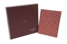 Load image into Gallery viewer, 極美品 GOYARD ゴヤール ブックカバー 手帳カバー 小物 A5サイズ ヘリンボーン PVC レザー レッド 中古 60550
