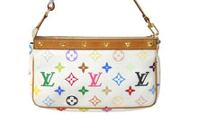 Load image into Gallery viewer, LOUIS VUITTON ルイヴィトン 村上隆 ホワイト ポシェットアクセソワール マルチカラー M92649 中古 60584
