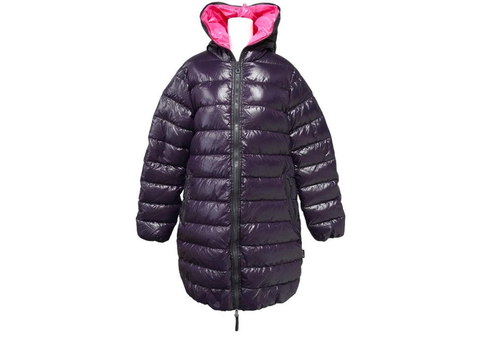 Very good condition DUVETICA down coat ladies size 46 nylon purple pink used 60651