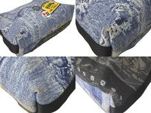 Load image into Gallery viewer, Christian Dior クリスチャンディオール ショルダーバッグ デニムプリント キャンバス レザー MU0061 シルバー金具 美品 中古 60695