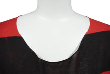 画像をギャラリービューアに読み込む, SAINT LAURENT PARIS サンローランパリ 半袖Ｔシャツ ボーダー レッド ブラック コットン サイズXS 387885 美品 中古 60704