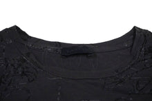 画像をギャラリービューアに読み込む, LANVIN ランバン 半袖Ｔシャツ 総柄プリント 靴柄 コットン グレー スリット入り M20TS4B008 良品 中古 60706