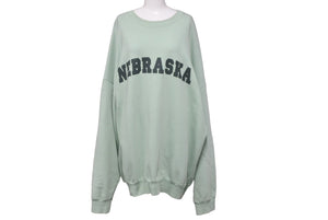 RAF SIMONS ARCHIVE REDUX ラフシモンズ アーカイブリダックス ネブラスカプリントスウェット 21SS ミントグリーン 美品 中古 60742