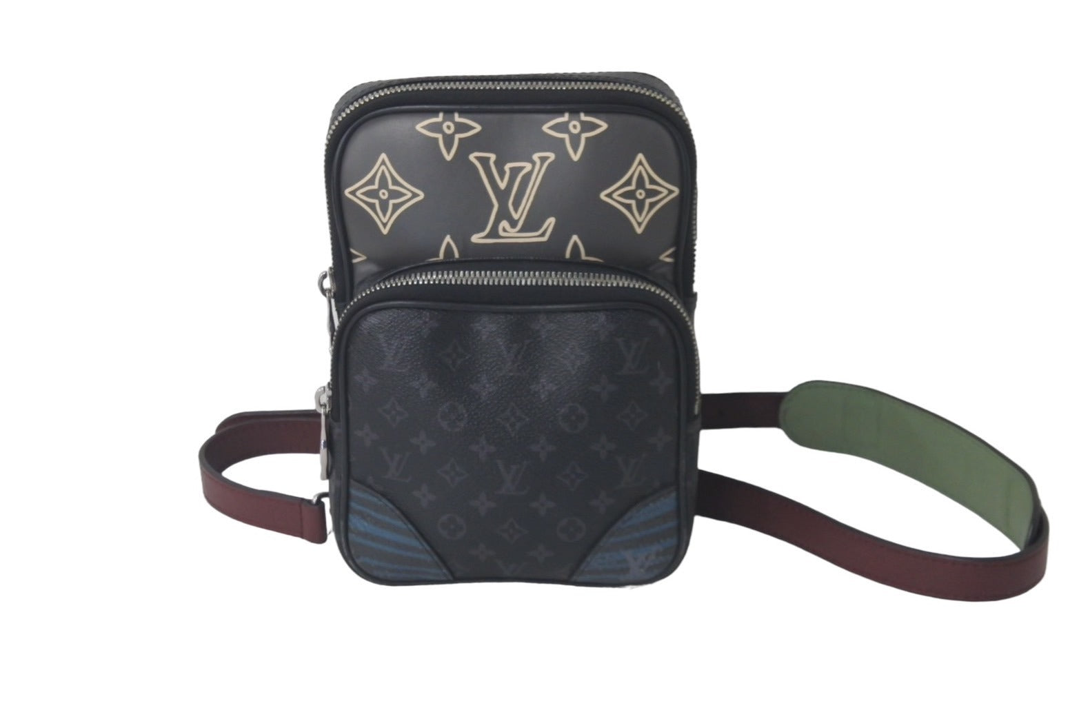 LOUIS VUITTON ルイ ヴィトン ショルダーバッグ アマゾンスリングバッグ モノグラムエクリプス M45439 ブラック 美品 中古  60771 – Casanova Vintage