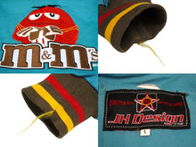 画像をギャラリービューアに読み込む, JH Design ジェイエイチデザイン M&amp;M'sレーシングジャケット ワッペン Lサイズ ブルー 美品 中古 60794