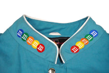 画像をギャラリービューアに読み込む, JH Design ジェイエイチデザイン M&amp;M'sレーシングジャケット ワッペン Lサイズ ブルー 美品 中古 60794