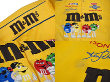 画像をギャラリービューアに読み込む, JH Design ジェイエイチデザイン M＆M’sレーシングジャケット XXLサイズ イエロー ブルー シルバー金具 良品 中古 60798